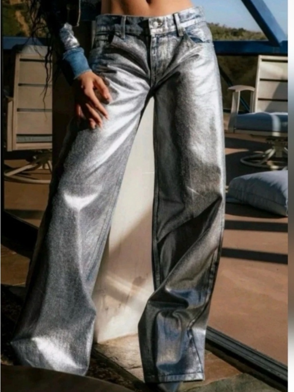 Revice Fly Silver Coated Denim - Size 29